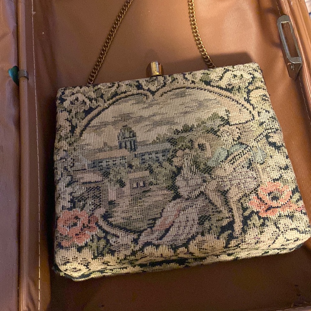 Antique Tapestry Hand Bag